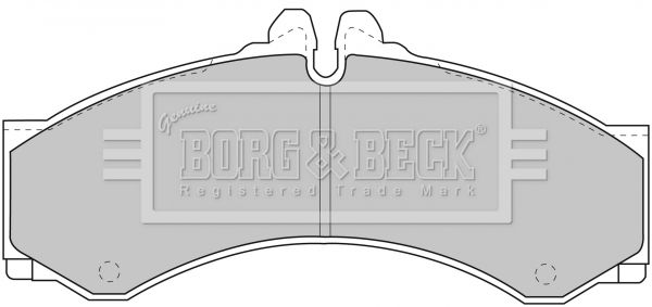BORG & BECK Комплект тормозных колодок, дисковый тормоз BBP1589